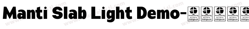 Manti Slab Light Demo字体转换